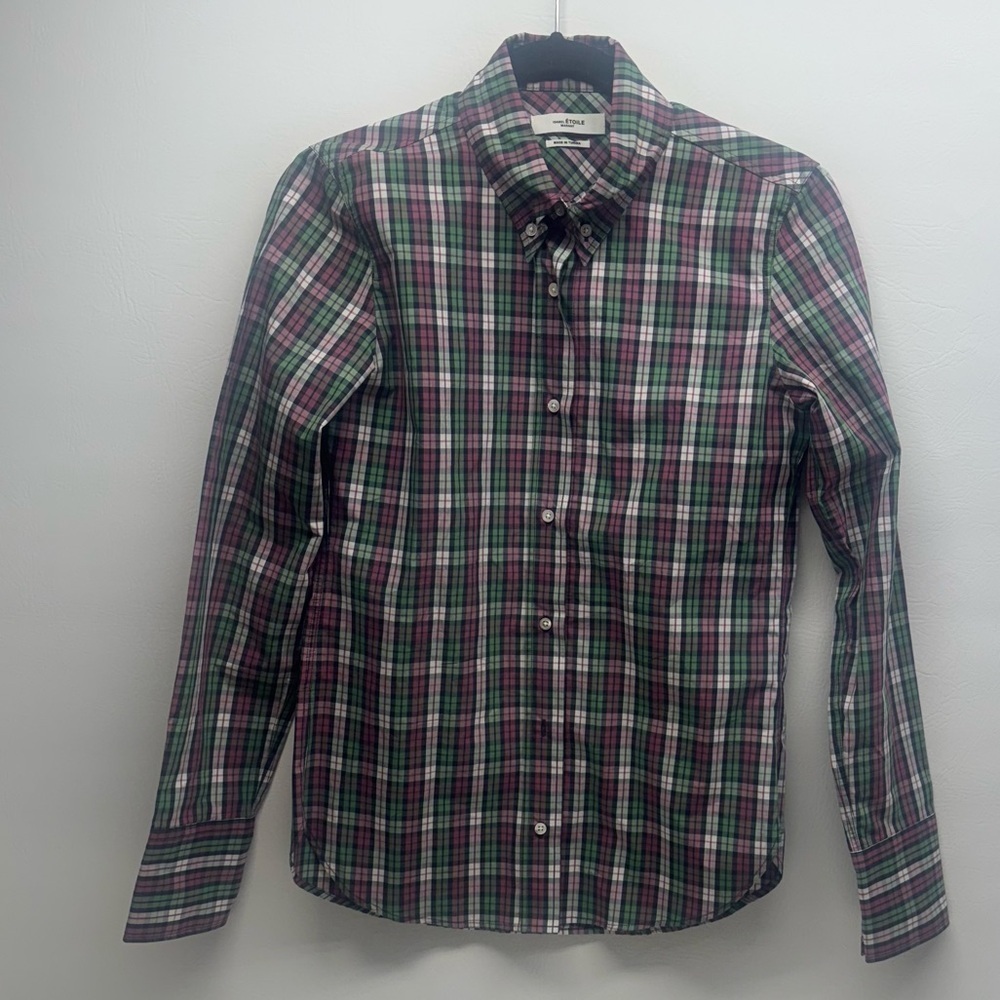 Isabel ETOILE MARANT women plaid western shirt size 36